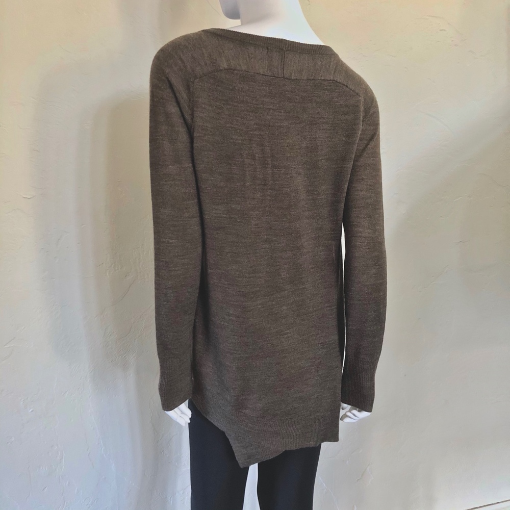 BB DakotaTaupe Brown Boatneck Tunic Sweater SM - Picture 4 of 8